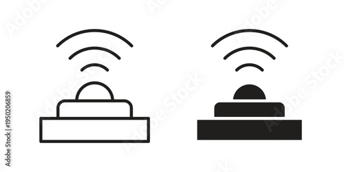 Infrared icon symbol vector elements for infographic web. EPS10