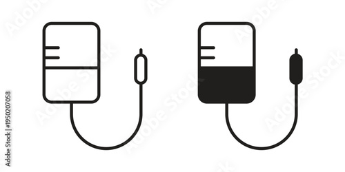 Intravenous icon symbol vector elements for infographic web. EPS10
