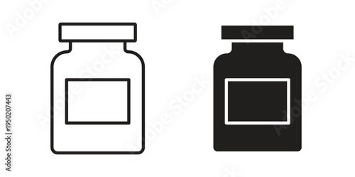 Jar icon symbol vector elements for infographic web. EPS10