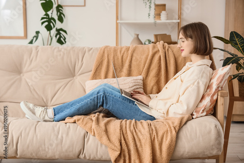 Beautiful young happy woman...