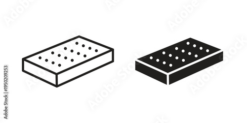 Mattress icon symbol vector elements for infographic web. EPS10