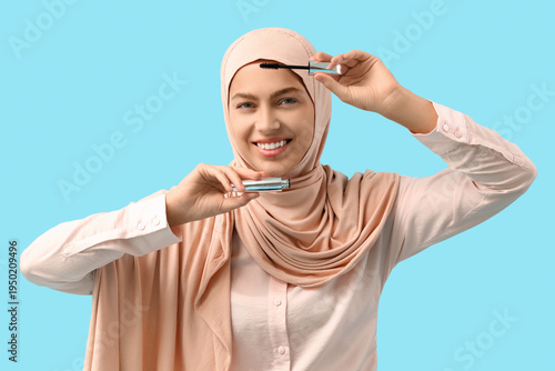 Pretty young woman in hijab...