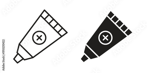 Ointment icon symbol vector elements for infographic web. EPS10
