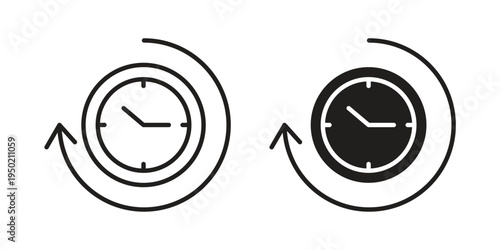 Past icon symbol vector elements for infographic web. EPS10