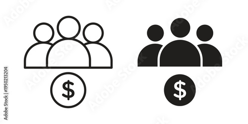 Ponzi scheme icon symbol vector elements for infographic web. EPS10