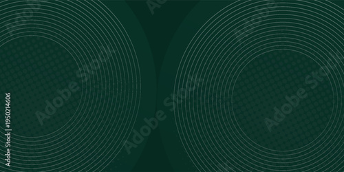 Natural geometric abstract background design and there are excellent and premium circles in forest green color with grainy texture.03
