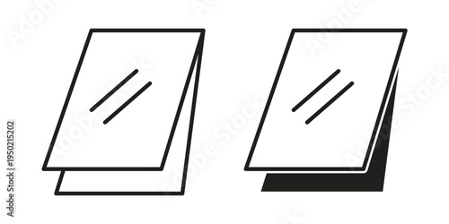 Roof window icon symbol vector elements for infographic web. EPS10