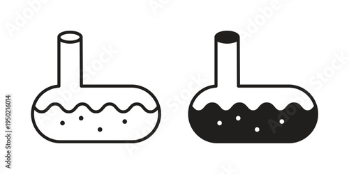 Sewerage tank icon symbol vector elements for infographic web. EPS10