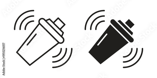 Shaker icon symbol vector elements for infographic web. EPS10