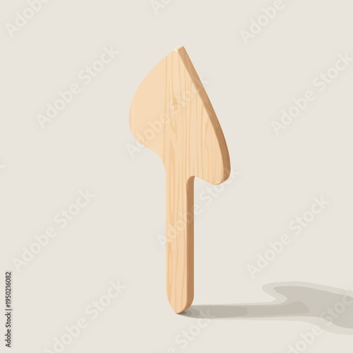 Wooden Mushroom Shaped Garden Marker for Plant Identification.