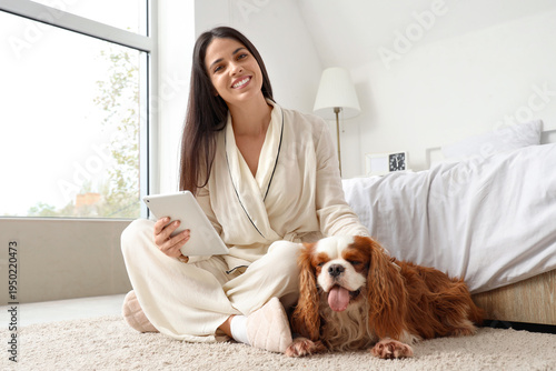 Beautiful young woman with ...
