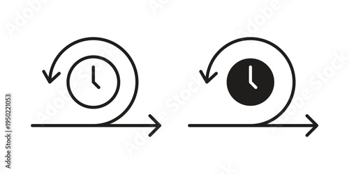 Agile icon line vector illustration in solid color design