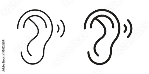 Assistive listening systems icon line vector illustration in solid color design