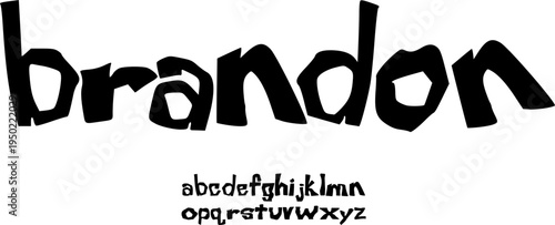 Brandon Playful Bold Display Font – Fun Irregular Cartoon Typeface with Handcrafted Letterforms for Kids Posters, Creative Branding, Packaging Design, Social Media Graphics & Friendly Typography