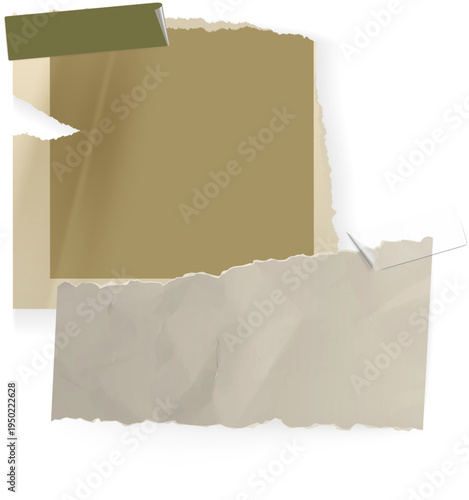 Taped Papers Collage