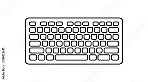 Prompt: Compact keyboard layout without numeric keypad for ergonomic design.