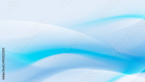 Soft blue waves flow gently across a smooth gradient background