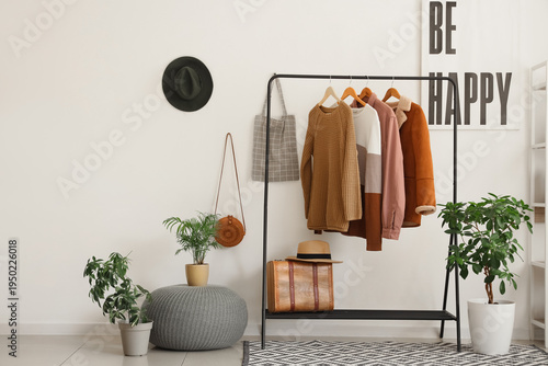 Interior of room with male ...