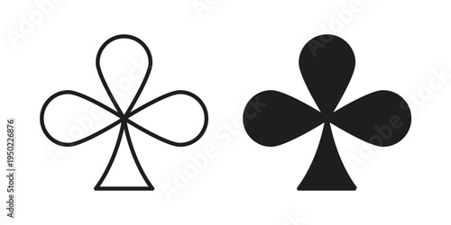 Club icon line vector illustration in solid color design