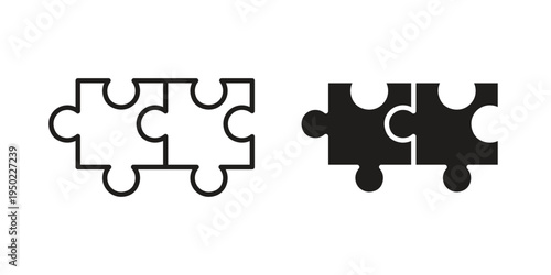 Compatibility icon line vector illustration in solid color design