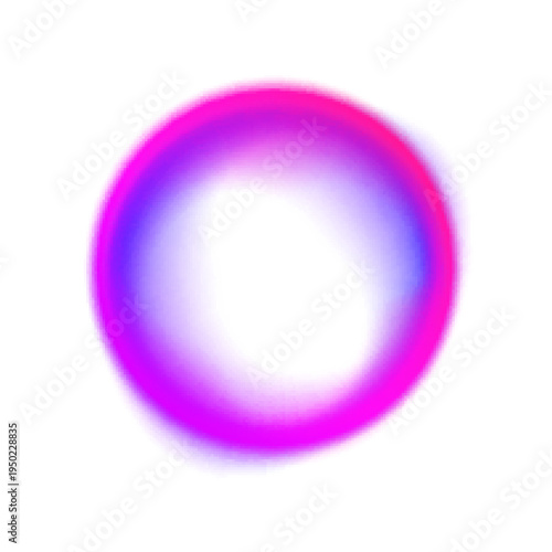 Neon circle with pink and purple gradient glow. Transparent PNG file emphasizes luminous edges and soft radiant highlights. Great for digital banners and posters.