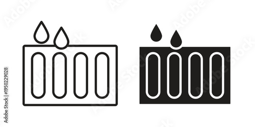 Drain or Drainage icon line vector illustration in solid color design