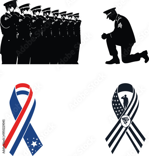 Memorial day tribute honoring fallen heroes and veterans