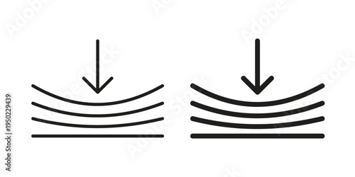 Elastic icon line vector illustration in solid color design