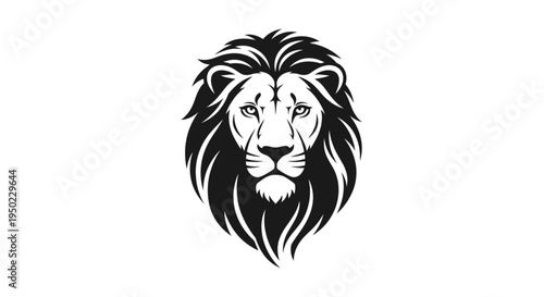 A powerful wild animal mascot illustration featuring an angry lion head vector silhouette and black tiger tattoo symbol for a bold wildlife nature logo
