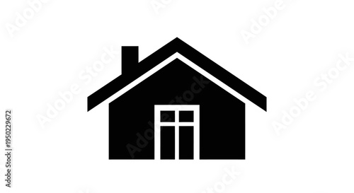 Isolated 3d house icon on white background featuring a residential real estate building model with a red roof and window for property business and home construction design vector illustration