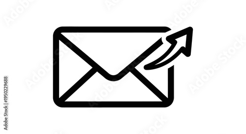 This 3d illustration of an email icon and mail envelope symbol features a professional web button design for business communication, internet messaging, and sending an address letter via a website