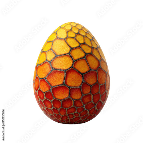 Dinosaur egg discovery isolated macro photography creative concept