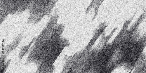 Abstract grayscale diagonal streaks with granular texture creating a dynamic and textured background pattern for design and digital art applications 195 characters Keywords: abstract, background