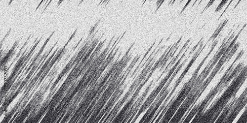 Abstract monochrome background with diagonal streaks and a grainy texture creating a dynamic sense of motion and a textured visual effect