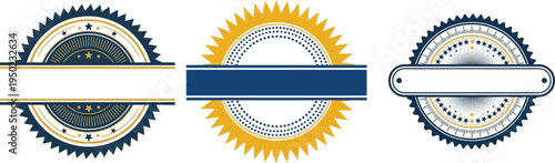 Elegant Badge Templates for Certificates and Branding