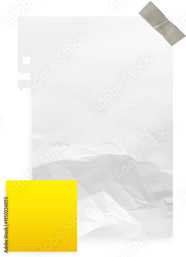 Taped Page with Memo