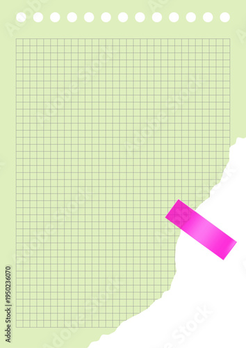 Gridded Sheet with Scotch