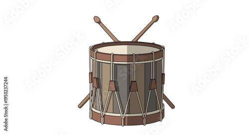 Patriots Day celebration with a drum and drumsticks