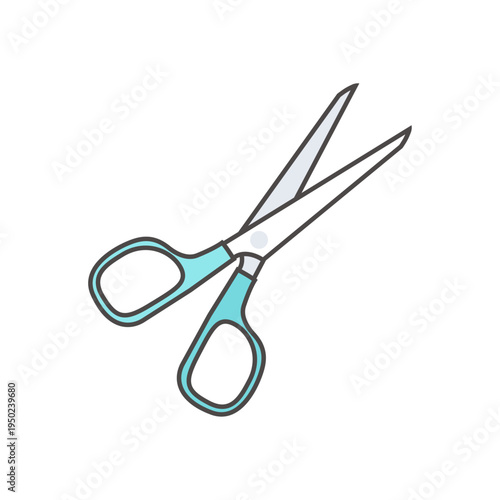 Office Scissors Cutting Tool Stationery Illustration