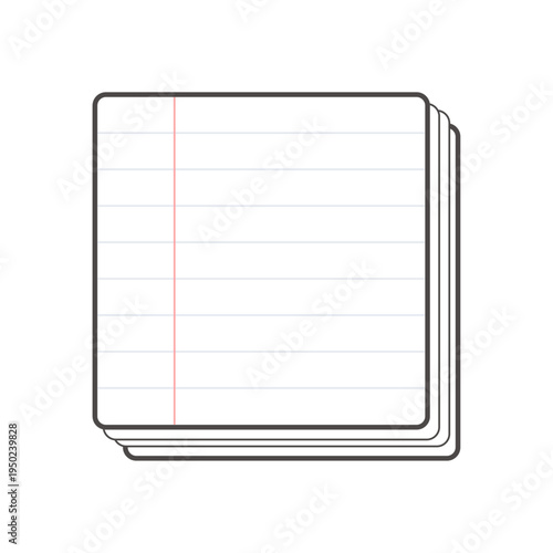 Memo Paper Note Card Stack Stationery Illustration