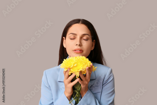 Beautiful young woman with ...