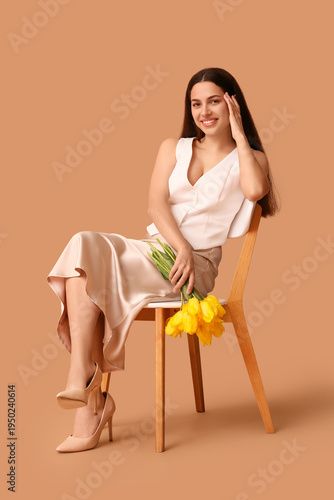Beautiful young happy woman...
