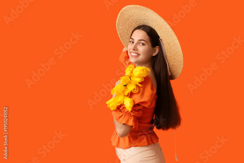 Beautiful young happy woman...