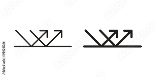 Reflect icon line vector illustration in solid color design