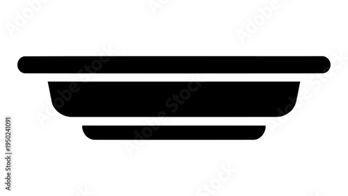 Dish drip tray icon vector illustration