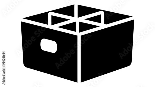 Fabric storage organizer icon for home organization and closet management