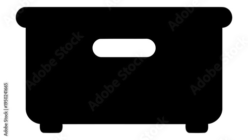 Floor storage box icon representing large container for organizing household items