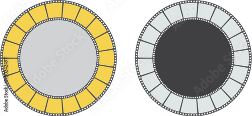 Circular Film Strip Frames