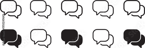 Isolated Chat Bubble Message Icon Design, chat bubble message icon, communication conversation speech symbol, messaging dialogue concept, social media chat vector illustration