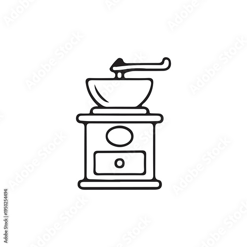 coffee grinder isolated on white